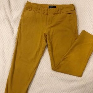 Yellow Mid-Rise Mom Jeans